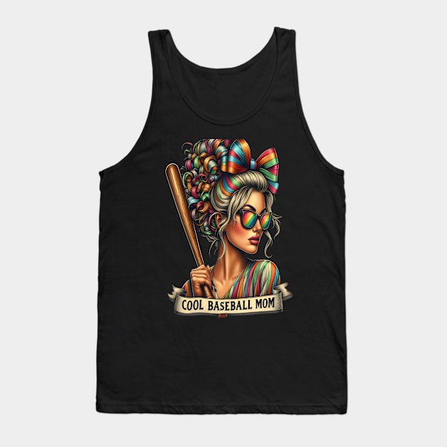 The Warrior Woman Cool Baseball Mom Tank Top by coollooks